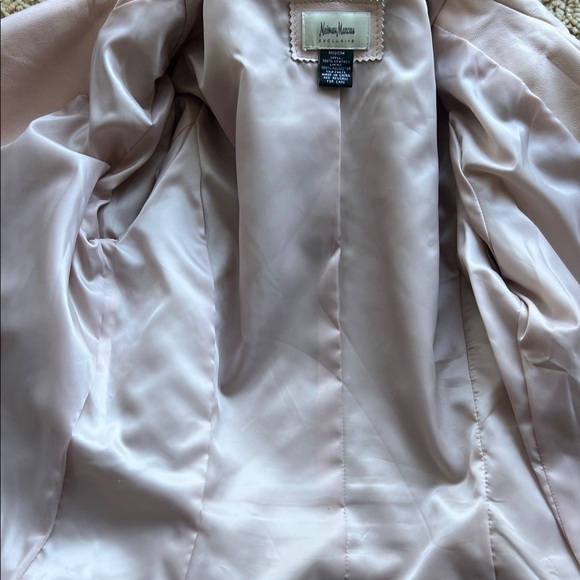 Neiman Marcus Soft Pink Leather Jacket - Picture 10 of 13